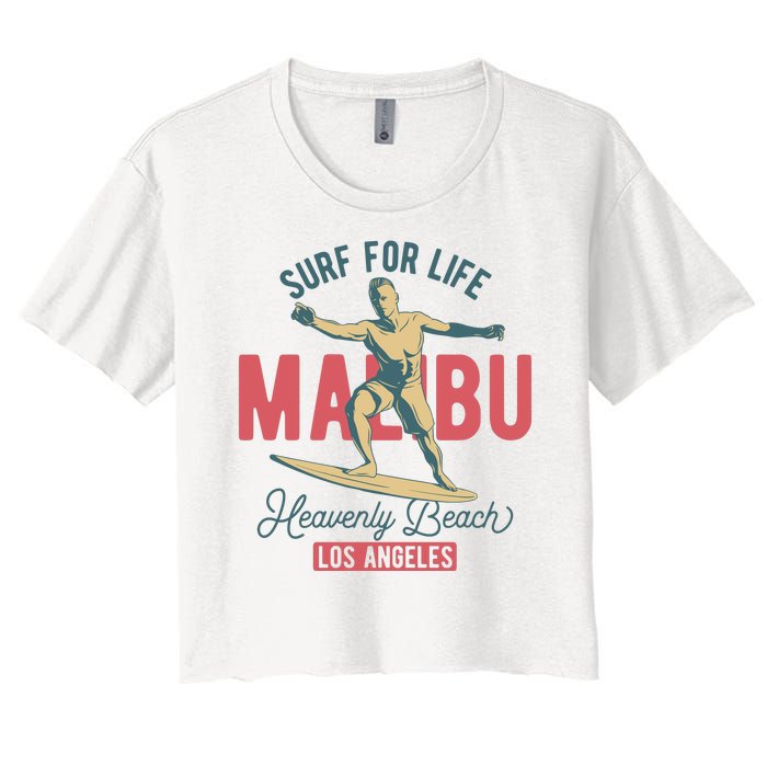 Surf For Life Women's Crop Top Tee