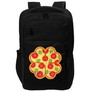 Shamrock Foodie Lover Pizza Italian St Patricks Day Impact Tech Backpack