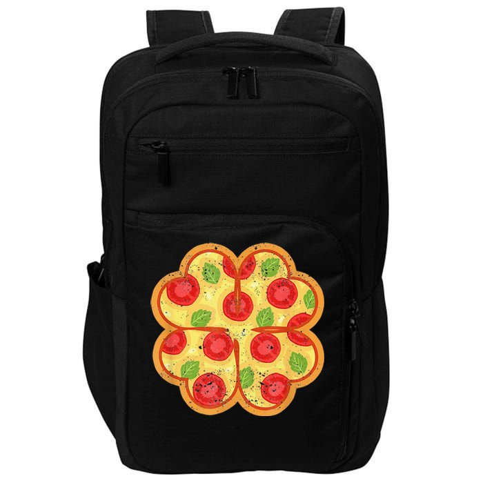 Shamrock Foodie Lover Pizza Italian St Patricks Day Impact Tech Backpack