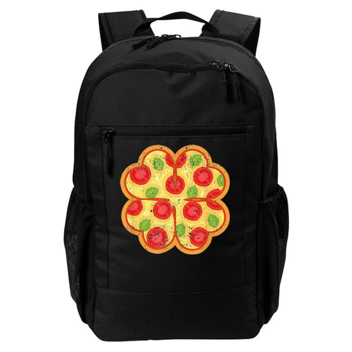 Shamrock Foodie Lover Pizza Italian St Patricks Day Daily Commute Backpack