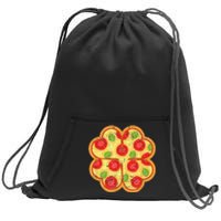 Shamrock Foodie Lover Pizza Italian St Patricks Day Sweatshirt Cinch Pack Bag