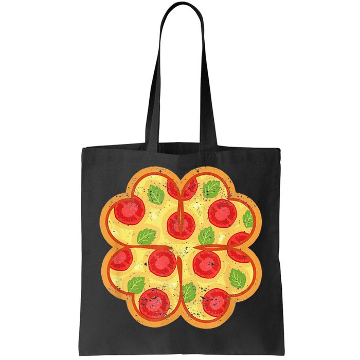 Shamrock Foodie Lover Pizza Italian St Patricks Day Tote Bag