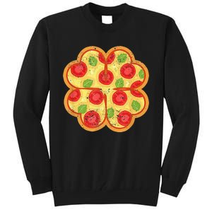 Shamrock Foodie Lover Pizza Italian St Patricks Day Tall Sweatshirt