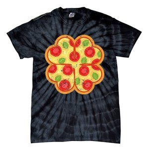 Shamrock Foodie Lover Pizza Italian St Patricks Day Tie-Dye T-Shirt