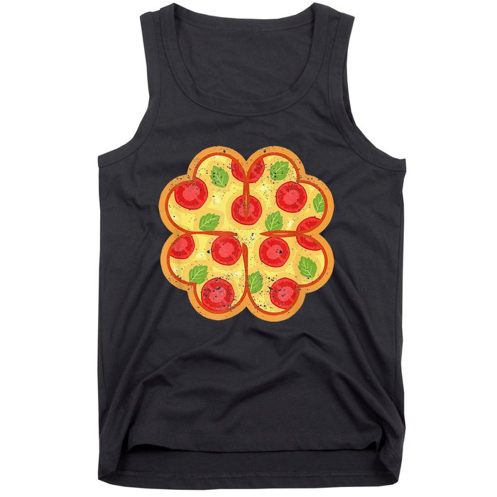 Shamrock Foodie Lover Pizza Italian St Patricks Day Tank Top