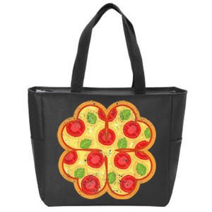 Shamrock Foodie Lover Pizza Italian St Patricks Day Zip Tote Bag