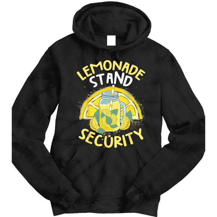 Summer Fun Lemonade Stand Security Boss Lemonade Crew Tie Dye Hoodie