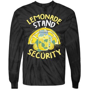 Summer Fun Lemonade Stand Security Boss Lemonade Crew Tie-Dye Long Sleeve Shirt