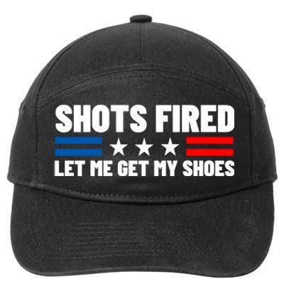 Shots Fired Let Me Get My Shoes 7-Panel Snapback Hat