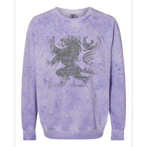 Scottish Flag Lion Rampant Heraldry Flag Of Scotland Rugby Colorblast Crewneck Sweatshirt