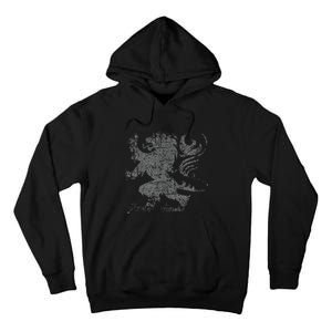 Scottish Flag Lion Rampant Heraldry Flag Of Scotland Rugby Tall Hoodie