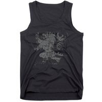 Scottish Flag Lion Rampant Heraldry Flag Of Scotland Rugby Tank Top