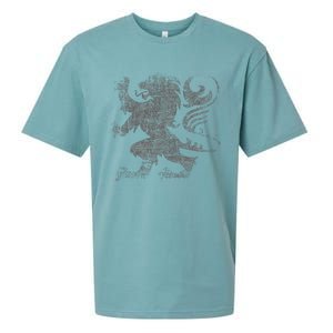 Scottish Flag Lion Rampant Heraldry Flag Of Scotland Rugby Sueded Cloud Jersey T-Shirt