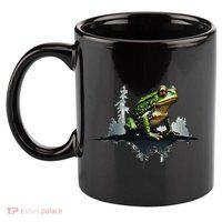 Scenic Forest Landscape With Frog Nature Inspired 11oz C Handle Ceramic Mug