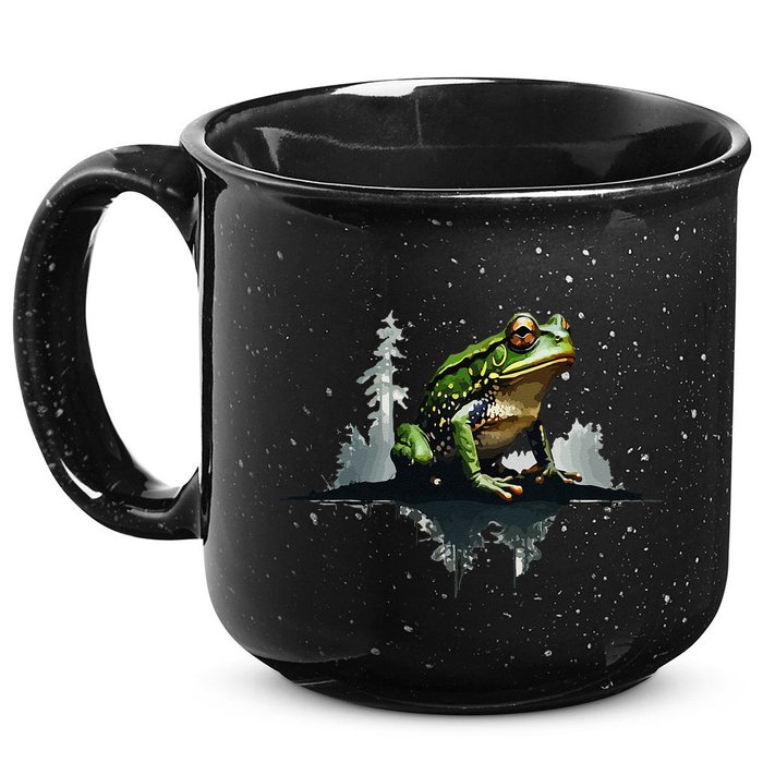 Scenic Forest Landscape With Frog Nature Inspired 15oz Campfire Ceramic Mug