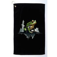 Scenic Forest Landscape With Frog Nature Inspired Golf Towel