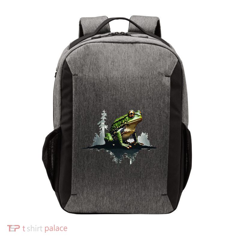 Scenic Forest Landscape With Frog Nature Inspired Vector Backpack