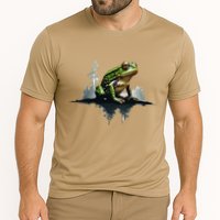 Scenic Forest Landscape With Frog Nature Inspired Cooling Performance Crew T-Shirt