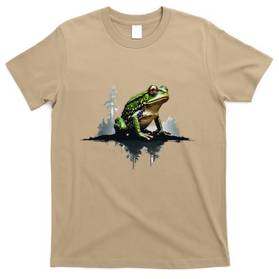 Scenic Forest Landscape With Frog Nature Inspired T-Shirt