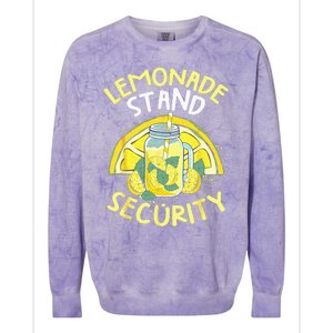 Summer Fun Lemonade Stand Security Boss Lemonade Crew Colorblast Crewneck Sweatshirt