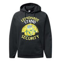 Summer Fun Lemonade Stand Security Boss Lemonade Crew Performance Fleece Hoodie