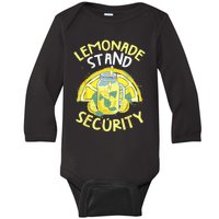 Summer Fun Lemonade Stand Security Boss Lemonade Crew Baby Long Sleeve Bodysuit