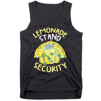 Summer Fun Lemonade Stand Security Boss Lemonade Crew Tank Top