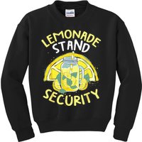 Summer Fun Lemonade Stand Security Boss Lemonade Crew Kids Sweatshirt