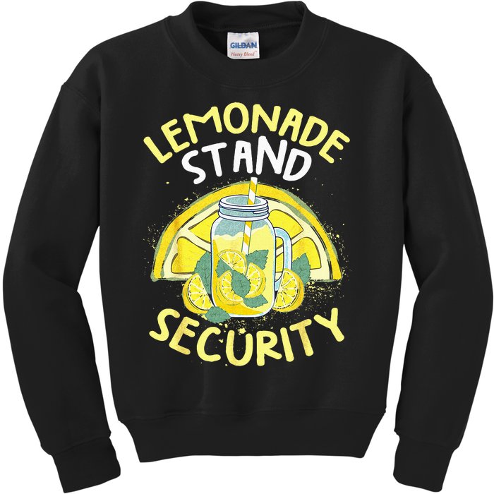 Summer Fun Lemonade Stand Security Boss Lemonade Crew Kids Sweatshirt