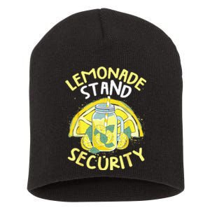 Summer Fun Lemonade Stand Security Boss Lemonade Crew Short Acrylic Beanie