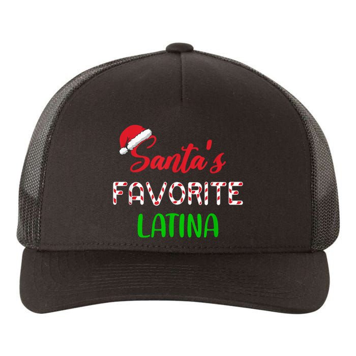 Santas Favorite Latina Gift Funny Chritsmas Xmas pajama Yupoong Adult 5-Panel Trucker Hat