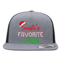 Santas Favorite Latina Gift Funny Chritsmas Xmas pajama Flat Bill Trucker Hat