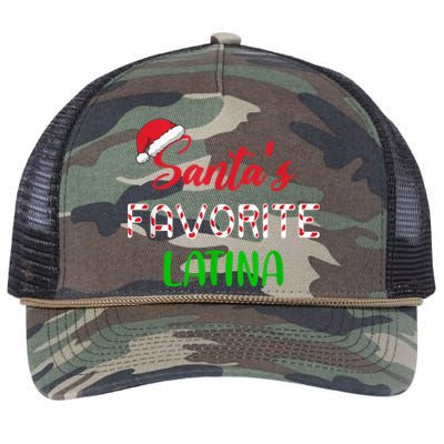 Santas Favorite Latina Gift Funny Chritsmas Xmas pajama Retro Rope Trucker Hat Cap