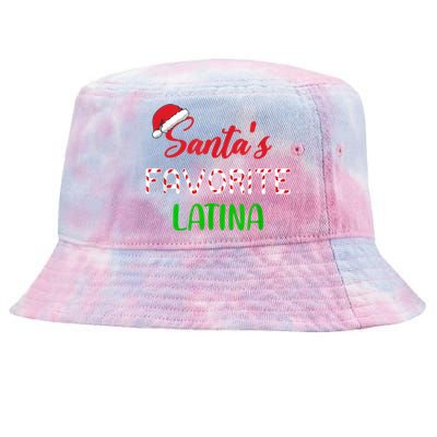 Santas Favorite Latina Gift Funny Chritsmas Xmas pajama Tie-Dyed Bucket Hat