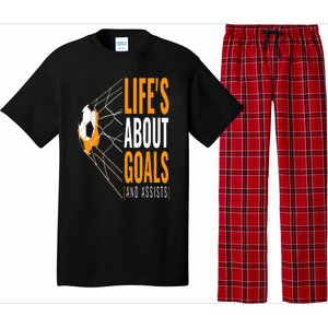 Soccer  For  Life's About Goals  Soccer Pajama Set