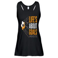 Soccer  For  Life's About Goals  Soccer Ladies Essential Flowy Tank