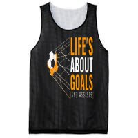 Soccer  For  Life's About Goals  Soccer Mesh Reversible Basketball Jersey Tank