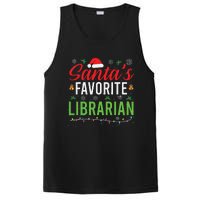 Santas Favorite Librarian Cute Book Lover Christmas Gifts PosiCharge Competitor Tank