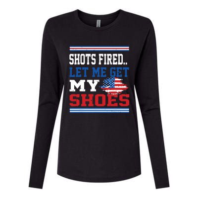 Shots Fired Let Me Get My Shoes Womens Cotton Relaxed Long Sleeve T-Shirt