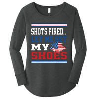 Shots Fired Let Me Get My Shoes Women's Perfect Tri Tunic Long Sleeve Shirt