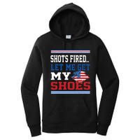 Shots Fired Let Me Get My Shoes Women's Pullover Hoodie