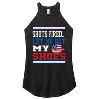 Shots Fired Let Me Get My Shoes Women's Perfect Tri Rocker Tank