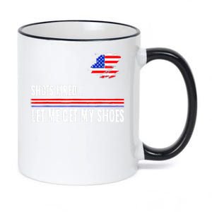 Shots Fired Let Me Get My Shoes 11oz Black Color Changing Mug