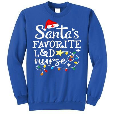 SantaS Favorite L And D Nurse Christmas Cute Gift Sweatshirt