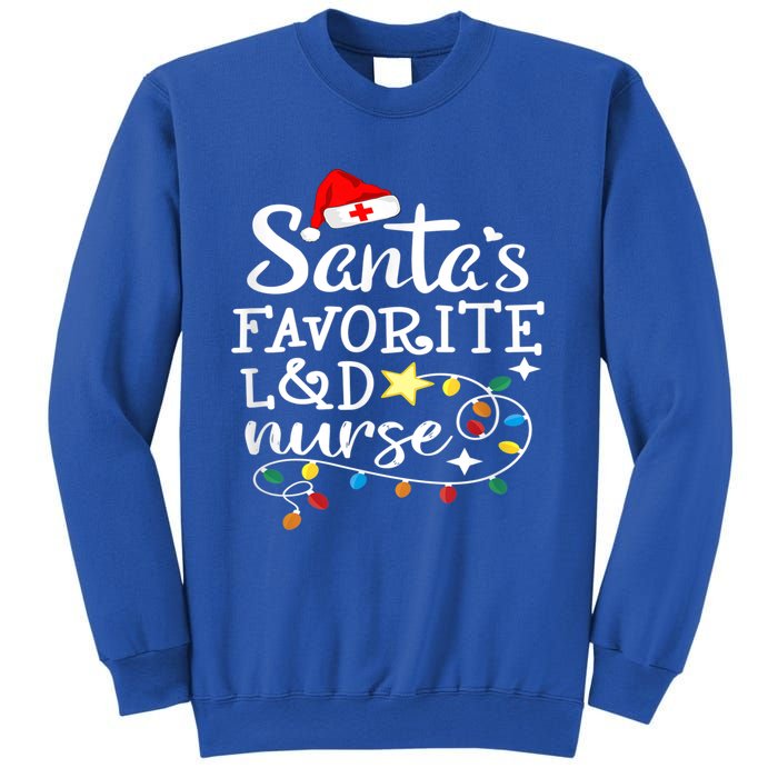 SantaS Favorite L And D Nurse Christmas Cute Gift Sweatshirt