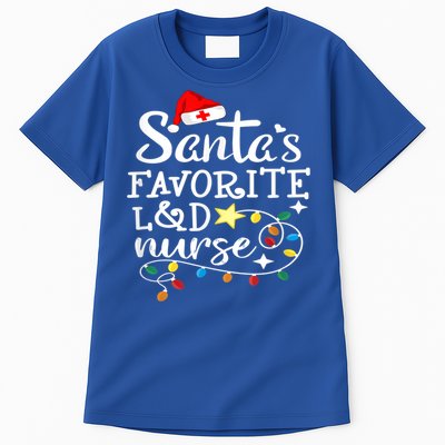 SantaS Favorite L And D Nurse Christmas Cute Gift Tall T-Shirt