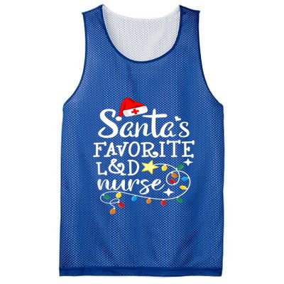 SantaS Favorite L And D Nurse Christmas Cute Gift Mesh Reversible Basketball Jersey Tank