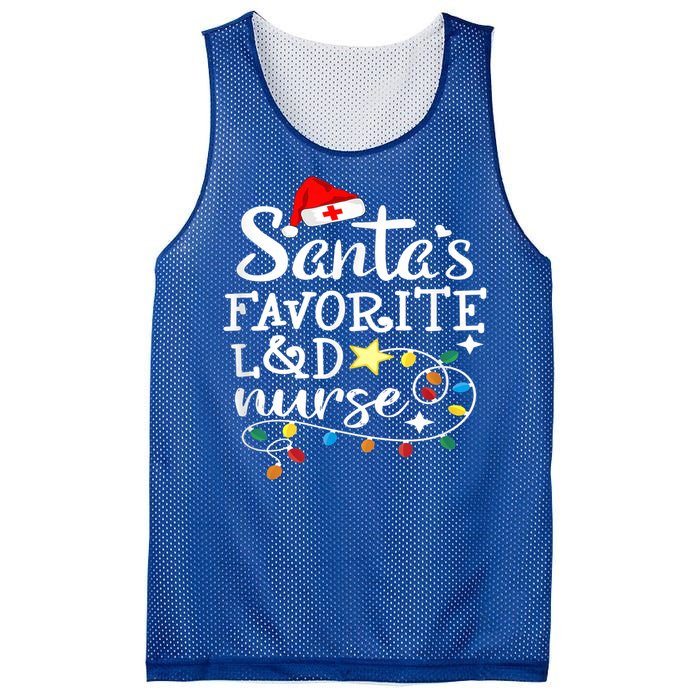 SantaS Favorite L And D Nurse Christmas Cute Gift Mesh Reversible Basketball Jersey Tank