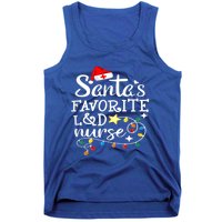 SantaS Favorite L And D Nurse Christmas Cute Gift Tank Top