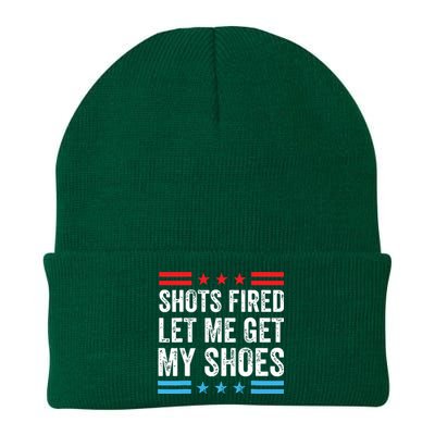 Shots Fired Let Me Get My Shoes Knit Cap Winter Beanie